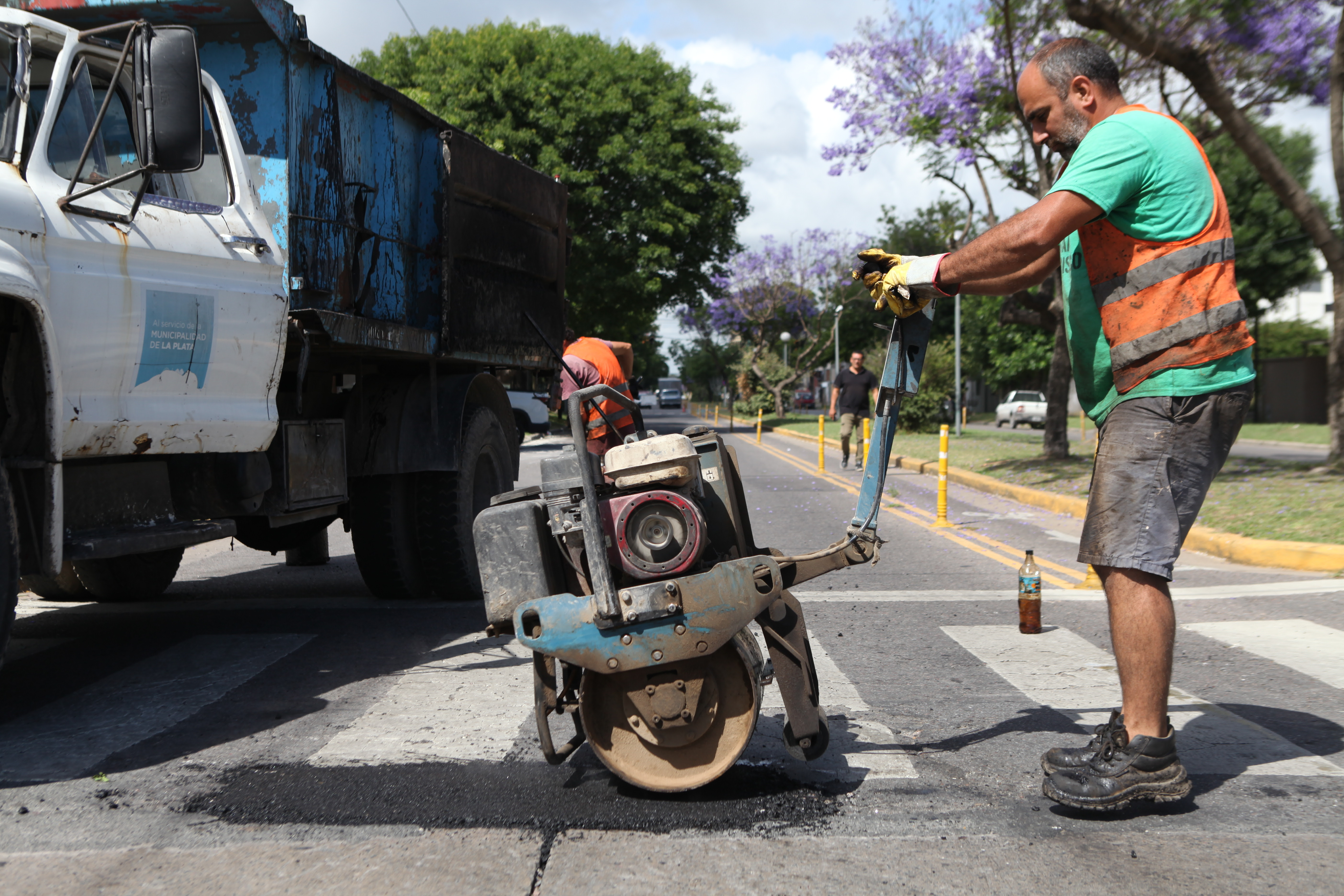 La Municipalidad destaco los trabajos de bacheo en los barrios