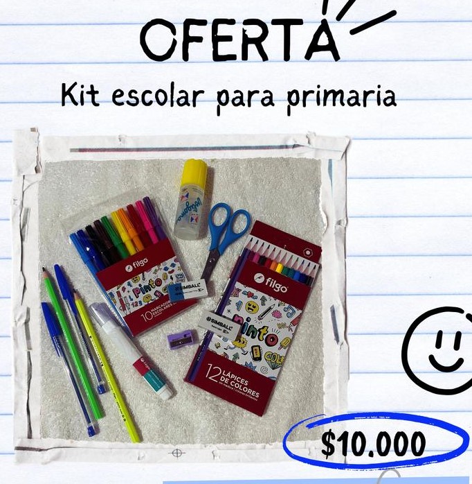 Ofrecen kits escolares completos a muy bajo costo