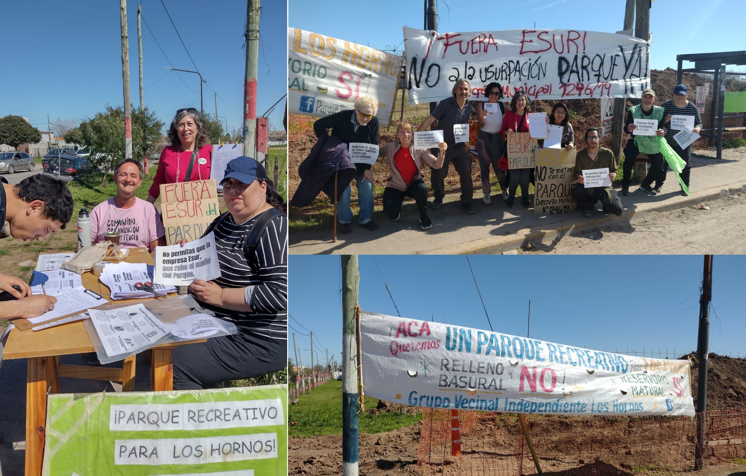 Vecinos movilizados contra ESUR en defensa de un Parque Recreativo