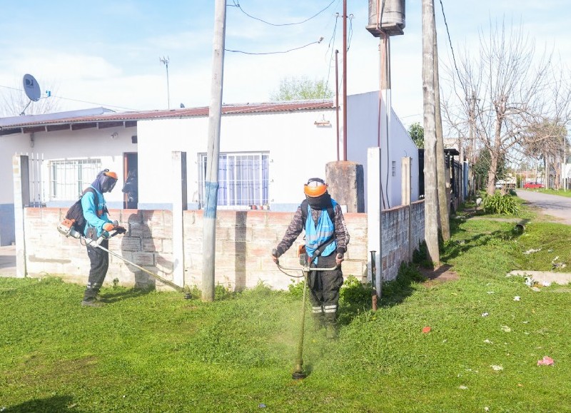 Podría tratarse del barrio del Club Tricolores la foto enviada por la comuna