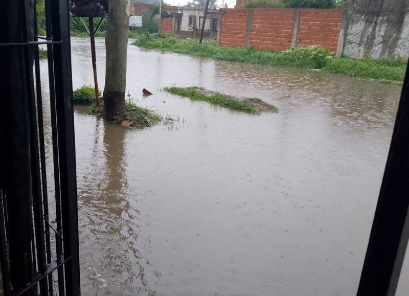 Asi se anegaron las calles durante las lluvias