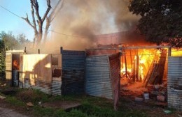 Se incendió una casa en Hernández