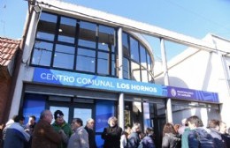 Se inauguró el nuevo Centro Comunal de Los Hornos: