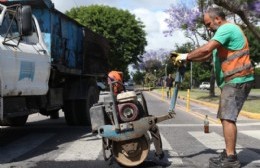 La Municipalidad destaco los trabajos de bacheo en los barrios