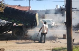 La comuna arregló importante bache en 74