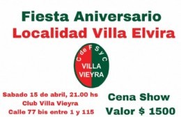 Un Club se junta para el festejo 115 de Villa Elvira