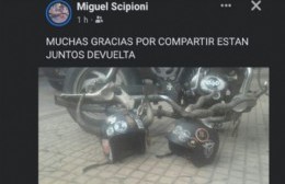 Apareció el casco de los cuernos