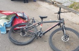 Se accidentó ciclista local en Los Hornos