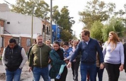 Garro en Villa Elvira: recorrió obras en la localidad