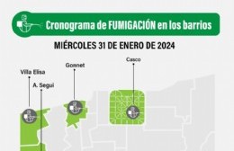 Multiplican las tareas de fumigación y prevención en barrios de la zona norte del Partido