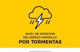 Elevan el nivel de alerta a 'Amarillo' por tormentas