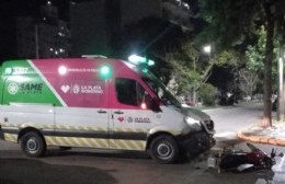 Una ambulancia fue protagonista de accidente