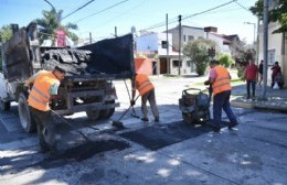 Atendiendo la demanda vecinal mostrada por NVE la MLP hizo bacheo en Monasterio