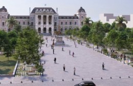 Así es el proyecto de renovación de la plaza San Martín que presentaron Alak y Kicillof