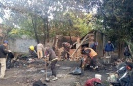 Movida solidaria para familia que perdió todo en incendio