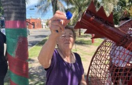 Inauguraron en Los Hornos un "Corazón de Tapitas"