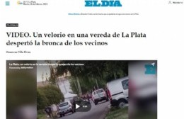 Insolito: Hicieron un velatorio en una vereda en Villa Elvira