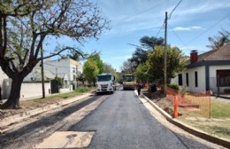 Obras del Municipio: 12 barrios y más de 6 kilómetros intervenidos, en Villa Elvira una cuadra.