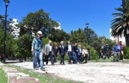 Ahora sí: Arrancó la obra de Plaza San Martín que tanto preocupaba a Alak entre sus prioridades