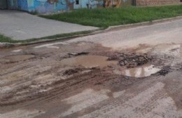 Terrible pozo en 77 entre 13 y 14 en Altos de San Lorenzo