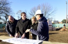 Garro y Leguizamón visitaron obras del CIC en Altos de San Lorenzo